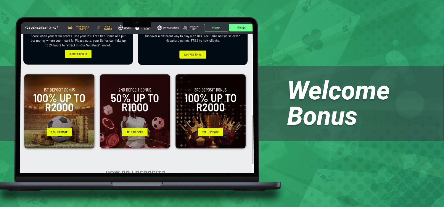 welcome bonus for new users
